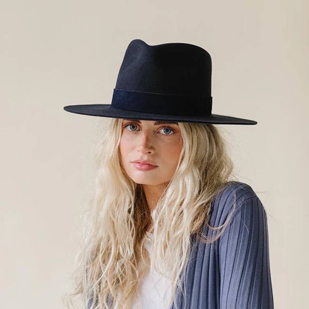 GIGI PIP Miller Fedora Hat -Navy 55XS